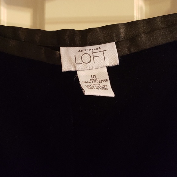 Loft Velour Tuxedo Pants - Picture 2 of 3